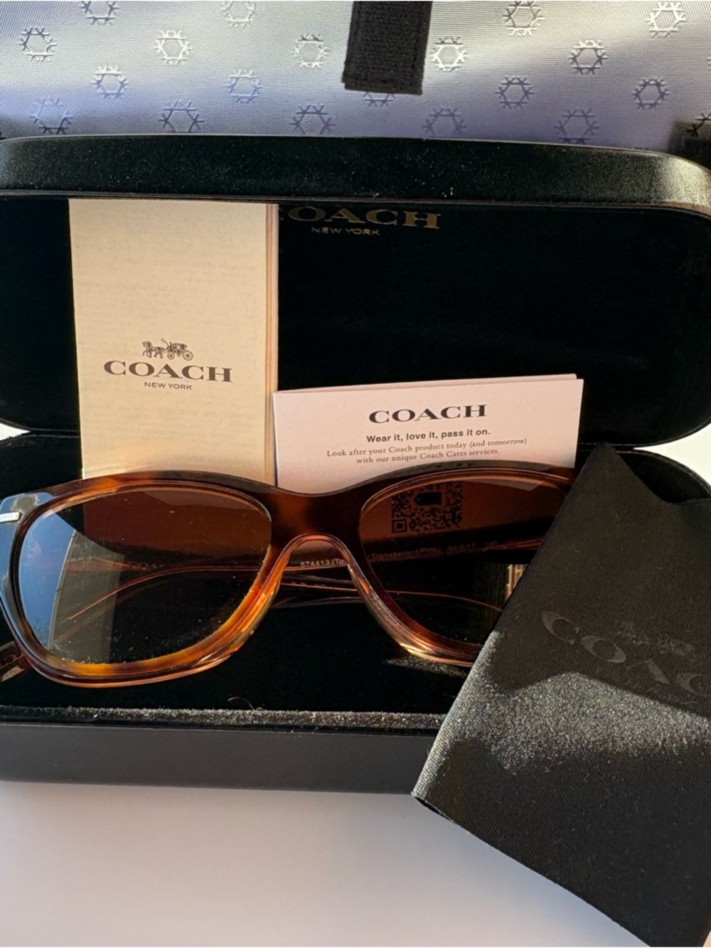 Coach Brown Tortoiseshell Sunglasses